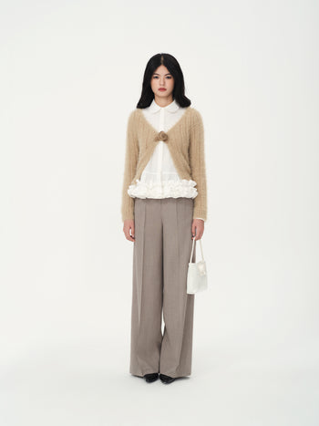 Beige Rose Cardigan