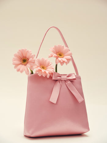 Silk Ribbon Bow Handbag